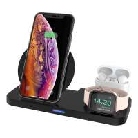 Amazon Top Seller Wireless Charging Hub Wireless Charger Stand For Iphone Airpods And Apple Watch