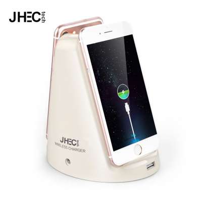 Advertising phone wireless charging pad for restaurant bar cafe,LED light fast qi wireless charger for Iphone 8 samsung s7