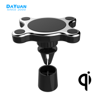 Air Vent and Dashboard Mount  Magnetic  10W Qi Fast Wireless Charging Phone Holder